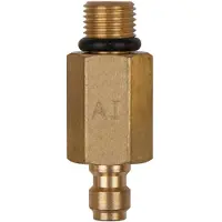 Ks Tools 150.2348 Adapterstuk M10x1,0 buitenschroefdraad en 1/4 slangaansluiting met afdichtring