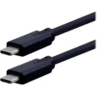 Secomp USB3.2 Gen2x2 kabel, type C naar type C, rechte connector/rechte connector, 4K UHD-1, 20 Gbit/s, 240W, zwart, 1,5 meter