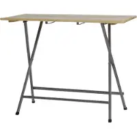 FUNSTAR 101739 Tuintafel Staal, Dennenhout Grijs, Natuur