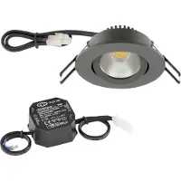 EVN PC20N91602 PC20N91602 LED-inbouwlamp LED LED vast ingebouwd 8.4 W Antraciet