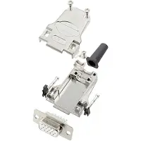 Encitech DTZF09-HDS15-W-K 6355-8063-11 D-sub female connectorset 180 ° Aantal polen: 15 Soldeerkelk 1 stuk(s)