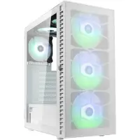 Kolink Observatory Lite Mesh, Midi-tower, PC-behuizing, Wit, ATX, Micro ATX, Mini-ITX, Mesh (gaas), Kunststof, Staal, Gehard glas, 16 cm
