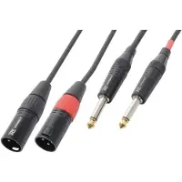 PD Connex 2x XLR (m) - 2x 6,35mm Jack (m) audiokabel - 1,5 meter