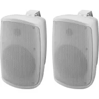 Monacor WALL-06SET/WS On-Wall speaker Wit 50 W 70 Hz - 20000 Hz 1 paar