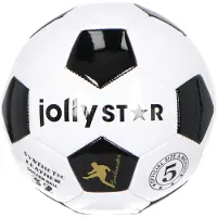 Jollity Jolly Star Voetbal Semi Pro - Voetbal voor Kids - Zwart Wit