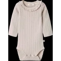 Lil´ Atelier Rompertje/body 'NBFRachel' poederroze