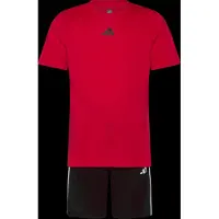 Adidas Trainingspak 'Train Essentials' rood / zwart / wit