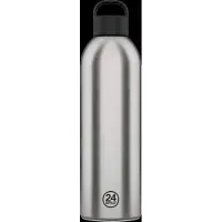 24Bottles Drinkfles 'Clima' zwart / zilver