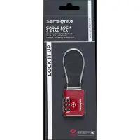 Samsonite TA Revolution Cablelock 3 Dial TSA red