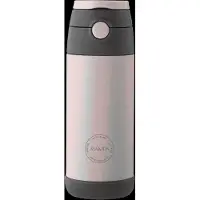 AYA&IDA Thermosfles Drinking Bottle Kids straw Soft Rose 350 ml