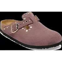 Birkenstock Muiltjes 'Boston Rivet' bordeaux