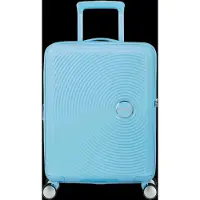 American Tourister trolley Soundbox Spinner 55 / 20 TSA EXP Trolley Blueberry Fizz Lichtblauw