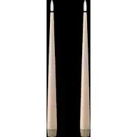 Ester & Erik taper kaars LED 2-pack 14 Pale ginger , 30 cm