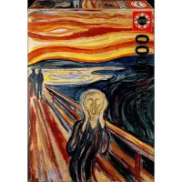 Educa Puzzel "Vkik" van Edvard Munch, 1000 stukjes, kleurrijk, kleurrijk, één maat