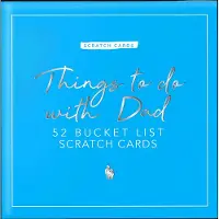 Gift Republic Scratch Cards Dad - Blauw / 11.7 x 11.7 x 4 cm / Karton