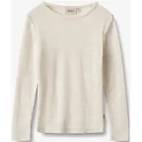 Wheat - Kid's Wool T-Shirt L/S Alfie - Merino-ondergoed 140, beige