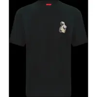 HUGO BOSS Shirt 'Detzi' beige / brokaat / lichtbruin / zwart