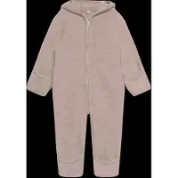 Huttelihut Baby Rompers Pram Suit Wool Fleece - Beige - Maat 74