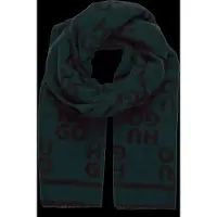 HUGO sjaal Martyn Scarf Open Green donkergroen