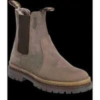 Bisgaard leren enkelboots met profielzool - donkerbruin Jongens Leer - maat 39