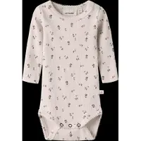 Lil´ Atelier Baby Rompers Nbfgago Ls Slim Body Lil Noos - Ecru - Maat 56