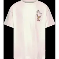 Levi's T-shirt ecru Meisjes Katoen Ronde hals Printopdruk - maat 164
