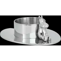 Hilke Collection Hilke X Moem No.3 Waxinelichthouder Vernikkeld - Kaarshouders Messing Silver - 2025MXHCSMTNP3