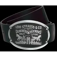 Levis Accessories Riem 'Billy' zilvergrijs / zwart