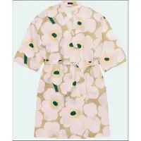 Marimekko Unikko badjas S/M Sand-off white-hay-emerald