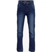 Minymo Broek - Stretch Loose Passen - Donkerblauw Denim - - 7 jaar (122) - Jeans
