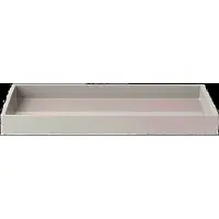 Mojoo Lux gelakt decoratief dienblad 38x19x3,5 cm Latte