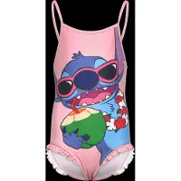 Lilo & Stitch Stitch Badpak Meisjes – Roze – Ruffle Details – Maten 122/128 – Officiële licentie