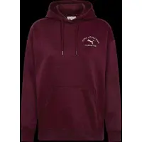 Puma Sportief sweatshirt donkerrood / wit