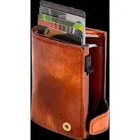 Tony Perotti Pasjeshouder / Kaarthouder - Uitschuifbaar - RFID - Leer - Van Gogh - Cognac