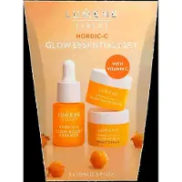 Lumene Nordic-C [Valo] Glow Essentials Set Gezichtsverzorgingsset 3 x 15 ml