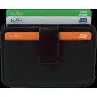 Tony Perotti Furbo EVO RFID leren Pasjeshouder met bankbiljetvak - Zwart