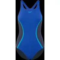Speedo solid splice medalist 1p wedstrijd badpak dames -
