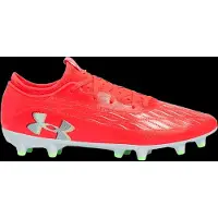 Under Armour Magnetico Select 4.0 Gras Voetbalschoenen (FG) Oranje Grijs Neongeel