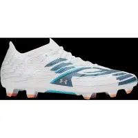 Under Armour Shadow Pro 4 Gras Voetbalschoenen (FG) Wit Donkerblauw Azuurblauw Oranje