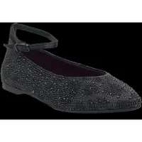 Tamaris Ballerina met riempjes grijs / zwart