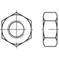 Toolcraft TO-5449980 Zeskantmoeren M6 DIN 934 100 stuk(s)