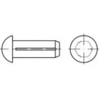 Toolcraft TO-5454642 Halfronde kerfnagel 2 mm 500 stuk(s)