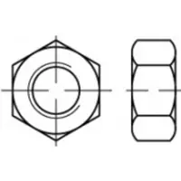 Toolcraft TO-5443953 Zeskantmoeren 38 mm 83934 Staal Galvanisch verzinkt 100 stuk(s)