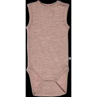 Smallstuff Romper Mouwloos - Maat 68 - Merino Wol - Soft Powder Melange