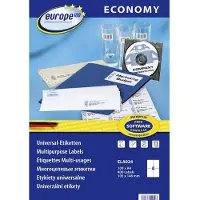 Avery ELA024 105 x 148.5 mm Papier Wit 400 stuk(s) Permanent hechtend Universele etiketten Inkt, Laser, Kopie 100 vel DIN A4