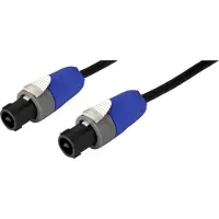 Monacor Luidspreker Aansluitkabel [1x Luidspreker-stekker - 1x Luidspreker-stekker] 2 x 1.5 mm² 20 m Zwart