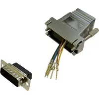 Bkl Electronic 10121123 Adapter D-sub stekker 15-polig - RJ45-bus 1 stuk(s) Single