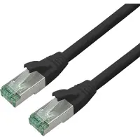 Roline RM Patchkabel Cat.6A S/FTP (PiMF), zwart, 5 m