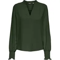 ONLY - CARMETTA L/S V-NECK TOP WVN NOOS - Dames - T-shirt