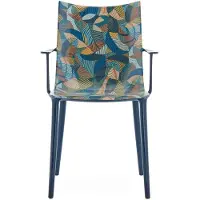 Kartell H.H.H. Stoel Graphic Impression Blue|Ink-Ochre
